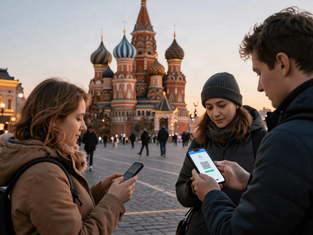 Realiza pagos sin complicaciones en Rusia con https://payinrussia.com/ usando una app móvil en un mercado local.