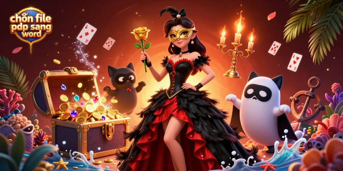 Experience the thrill of chuyển file pdf sang word with our dynamic illustration featuring casino elements and captivating characters.