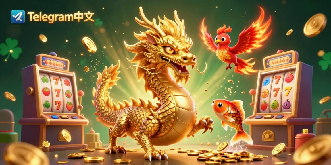 与Telegram中文一起玩,像凶猛的龙和凤凰在充满活力的赌场中释放奖金。