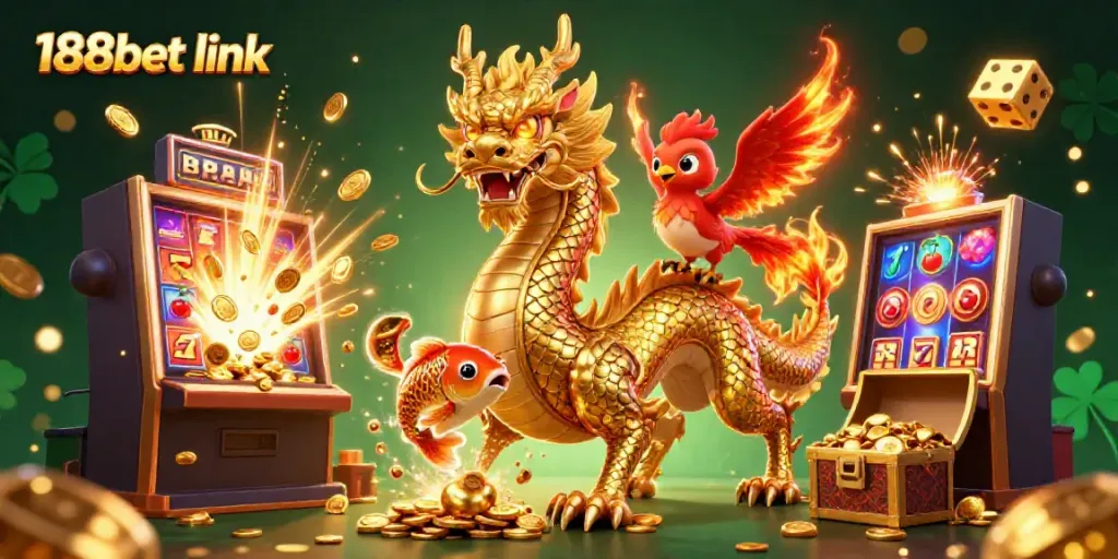 Engage in the excitement of casino gaming with the 188bet link showcasing vibrant characters and dynamic elements.