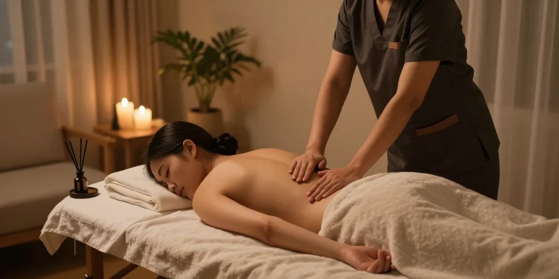 Relaxing 출장안마 service in a cozy home environment.
