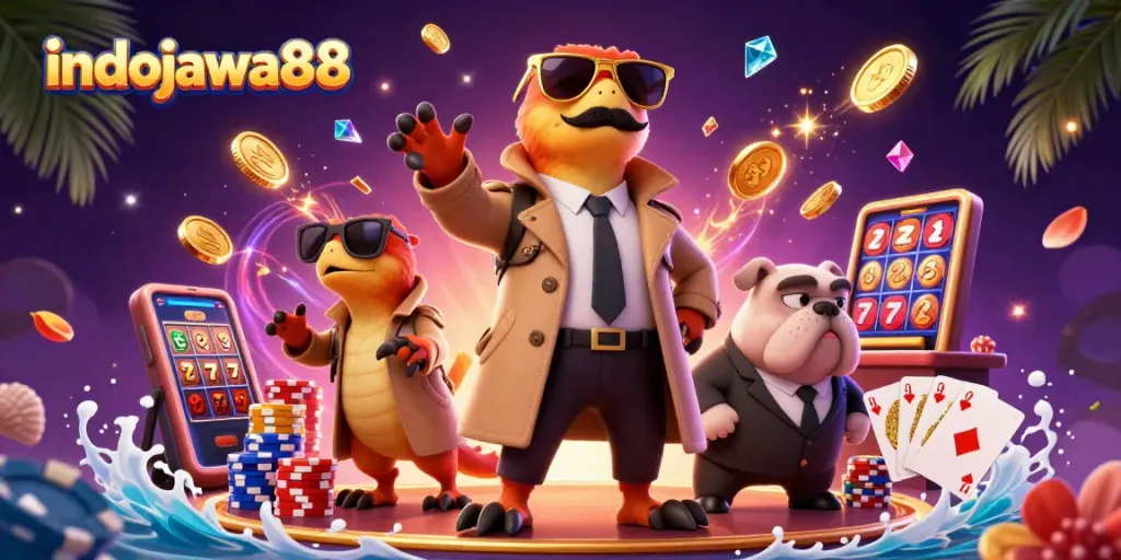 Slot jackpot yang menarik di indojawa88 dengan trio raptor lucu berpura-pura menyatu.