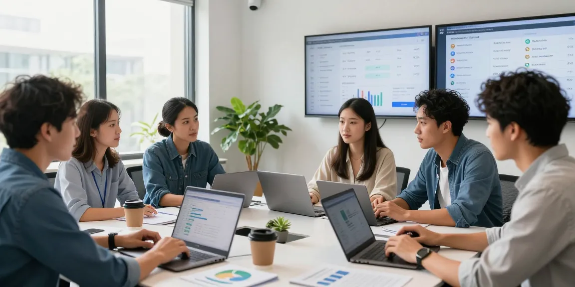 Optimización de servicios seo locales en equipo colaborativo, analizando estrategias digitales.