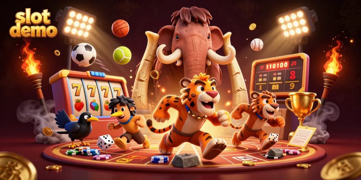 Permainan slot demo dengan simbol buah dan jackpot ditampilkan dalam ilustrasi 3D.