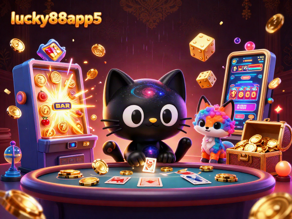 Experience exciting gameplay with lucky88app5 in a vibrant cosmic casino setting.