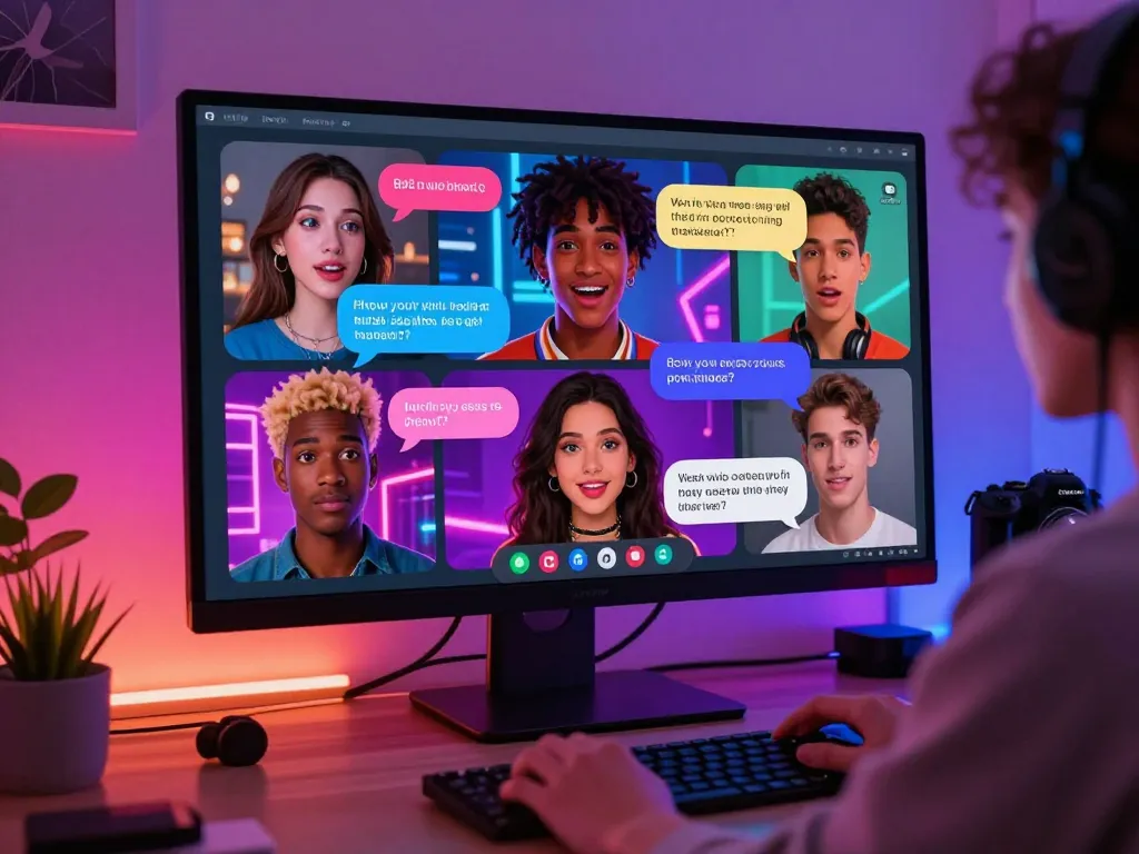 Engaging in an AI chat NSFW session with vibrant avatars and playful dialogues.