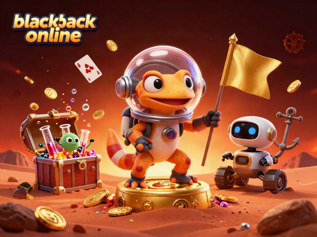 Juega blackjack online y descubre un casino dorado en un atractivo entorno 3D