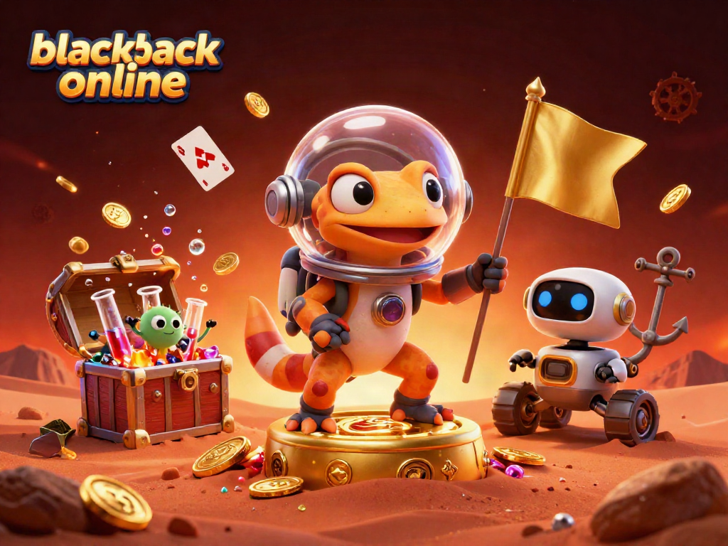 Juega blackjack online y descubre un casino dorado en un atractivo entorno 3D