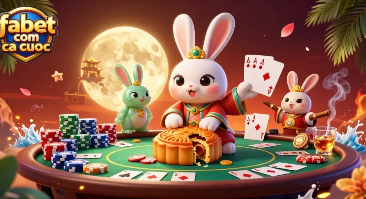 Play and win at fabet com ca cuoc with detailed casino-themed illustration full of vibrant elements.